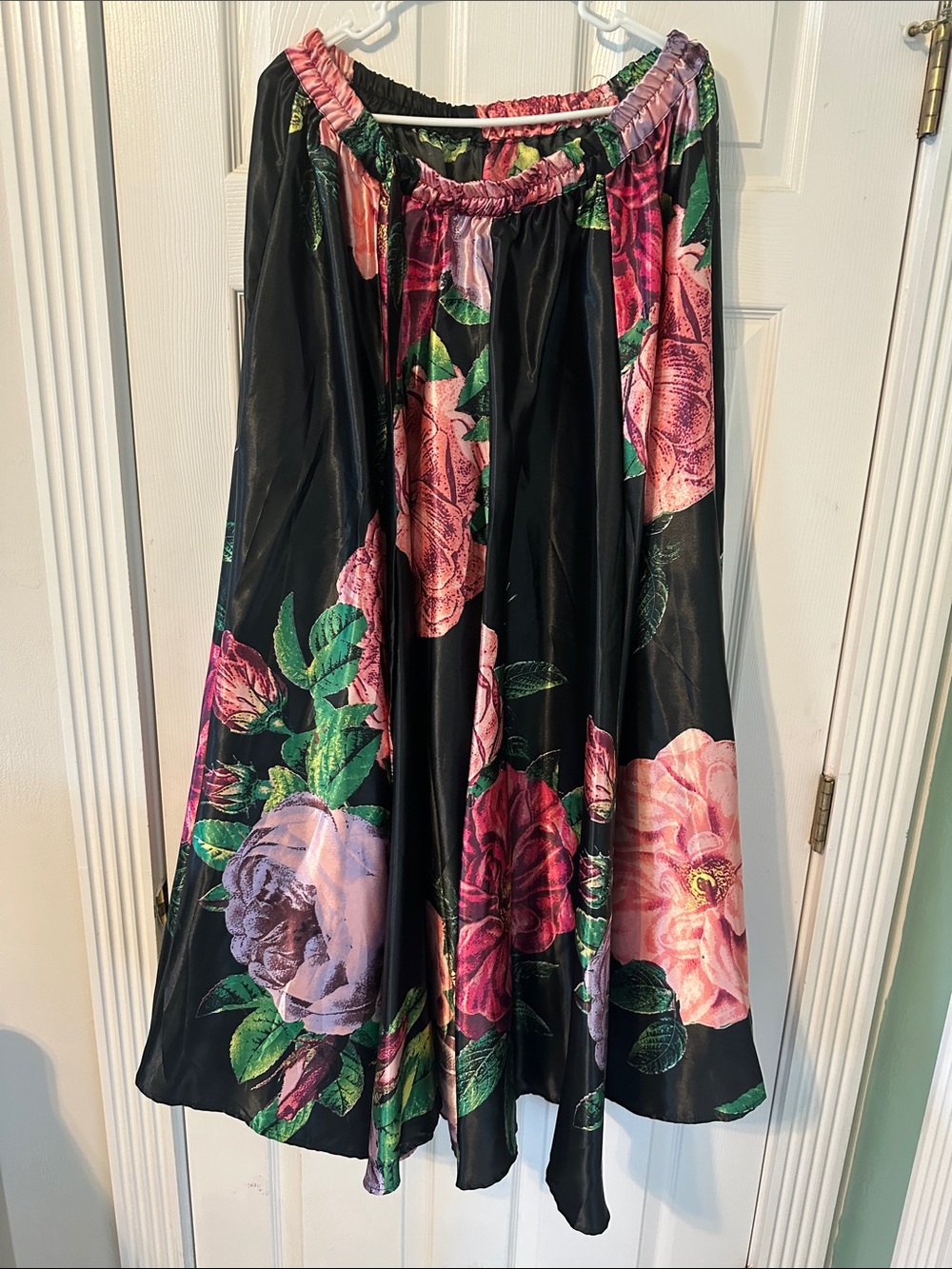 Truly 4 You Floral Print Maxi Skirt (2X)